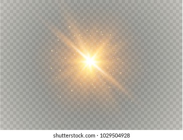 White sparks glitter special light effect. Vector sparkles on transparent background. Christmas abstract pattern. Sparkling magic dust particles