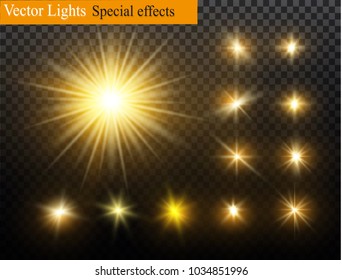 White sparks glitter special light effect. Vector sparkles on transparent background. Christmas abstract pattern. Sparkling magic dust particles