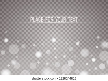 White sparks glitter special light effect. Vector sparkles on transparent background. Christmas abstract pattern. Sparkling magic dust particles. Light. Snow
