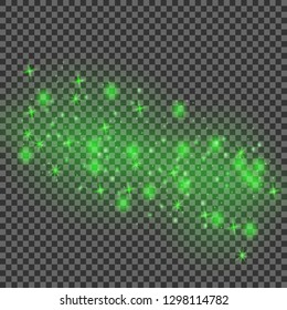 White sparks glitter special light effect. Vector sparkles on transparent background. Christmas abstract pattern. Sparkling magic dust particles