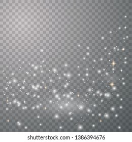 White Sparks Glitter Special Light Effect Stock Vector (Royalty Free ...