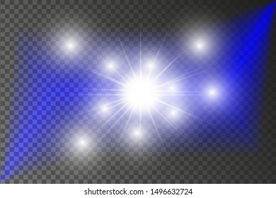 White sparks glitter special light effect. Vector sparkles on transparent background. Christmas abstract pattern. Sparkling magic dust particles