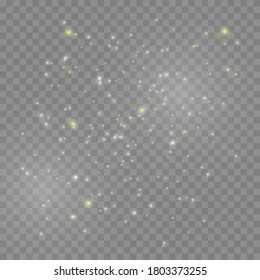 Vector Gold Glitter Particles Background Effect Stock Vector (Royalty ...