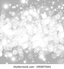 White sparks glitter special light effect. Vector sparkles on transparent background. Christmas abstract pattern. Sparkling magic dust particles