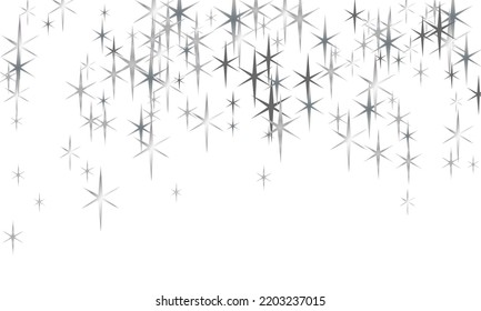 White sparks glitter special light effect.  Sparkling magical dust particles.  Christmas light effect.
