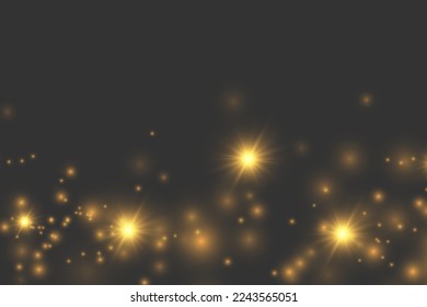 White sparks glitter special light effect. Vector sparkles on transparent background. Christmas abstract pattern. Sparkling magic dust particles