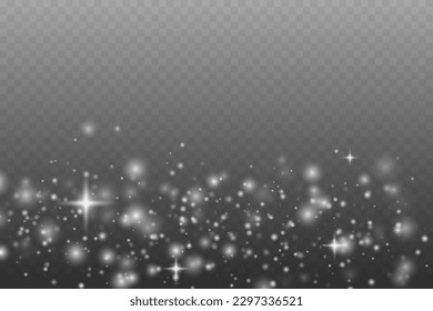 White sparks glitter special light effect. Vector illustration EPS10