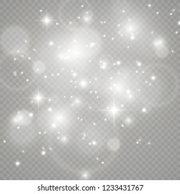 White Sparks Golden Stars Glitter Special Stock Vector (Royalty Free ...