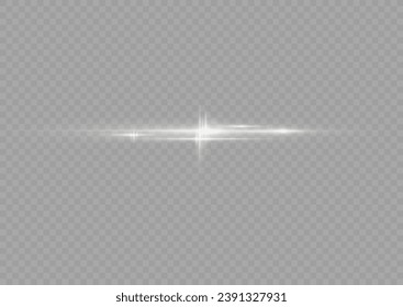 White sparks and golden stars shine with special light. Vector sparkles on a transparent background. Sparkling magical dust particles. Flash sunlight sparck. Glow sparkle effect. Abstract lens flare