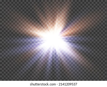 White sparks shiny special light effect. Vector sparkles on a transparent background. Abstract drawing. Glittering particles.