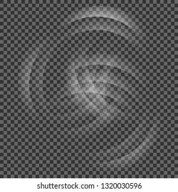White sparks sparkle with a special light effect. Vector glitters on a transparent background. Glittering particles of magical dust