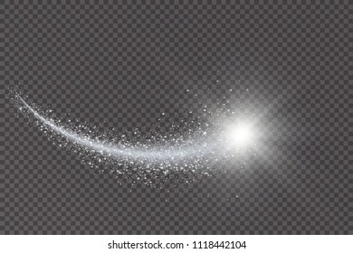 White sparks and stars glitter special light effect. Sparkling magic dust particles.Light flare special effect with rays of light and magic sparkles. Glow transparent vector, explosion, glitter.