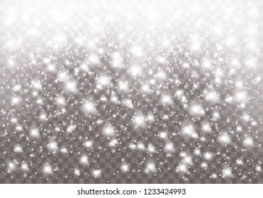 White sparks and stars glitter special light effect. Snow. Glare