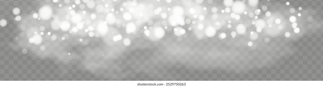 White sparks and stars glitter special light effect. Sparkling magic dust particles.dust