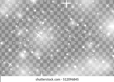 White Sparks Stars Glitter Special Light Stock Vector (Royalty Free ...