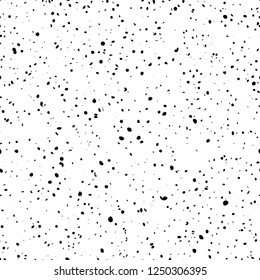 White speckled seamless pattern, texture, effect. Black dots, specks.