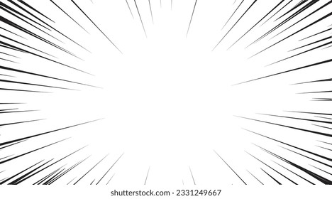White speed lines vector background.Comics speed frame.explosion backdrop. business banner social media advertising.
