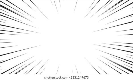 White speed lines vector background.Comics speed frame.explosion backdrop. business banner social media advertising.