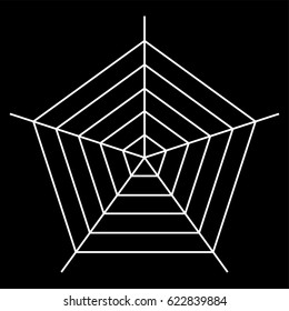 white spider vector illustration on  background 
