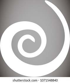 White Spiral shape