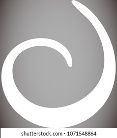 White Spiral shape