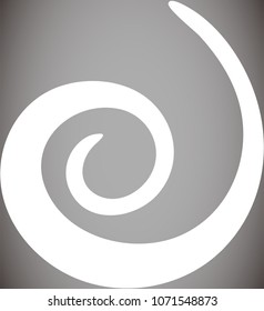 White Spiral shape