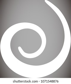 White Spiral shape
