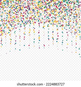 White Splash Abstract Transparent Background. Happy Round Card. Effect Dot Invitation. Yellow Circle Carnival Illustration.