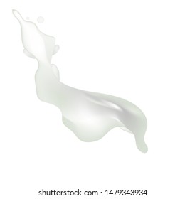 white splash vector isolated illustration on white background 