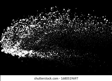White splashes isolated on black background. Abstract vector explosion. Digitally generated image. Illustration, EPS 10.