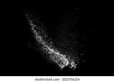 White splashes isolated on black background. Abstract vector explosion. Digitally generated image. Illustration, EPS 10.