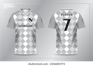 white sport jersey for football and soccer shirt template