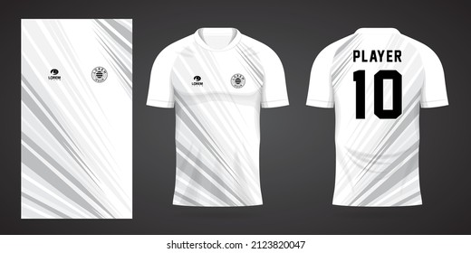 white sports jersey design template