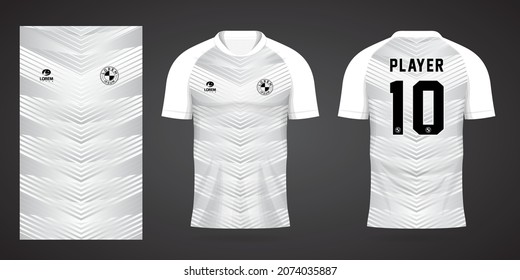 white sports jersey template for soccer uniform shirt design