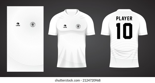 white sports shirt jersey design template