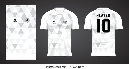 White Sports Shirt Jersey Design Template