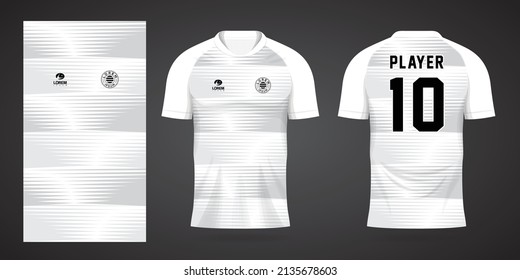 white sports shirt jersey design template