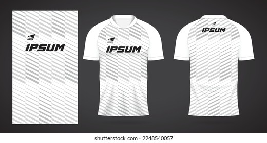 white sports shirt jersey design template