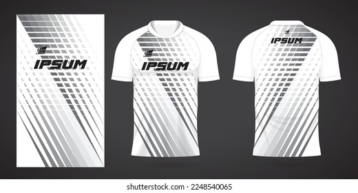 white sports shirt jersey design template