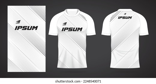 white sports shirt jersey design template