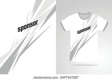 white sports shirt jersey design template Vector EPS 10