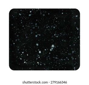 White spots on the black background made in watercolor technique, sky, universe background