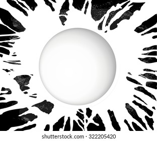 White spots on a black background