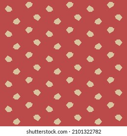 White spots on a red background. Polka dots pattern. Textile design.