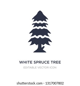 white spruce tree icon on white background. Simple element illustration from Nature concept. white spruce tree icon symbol design.