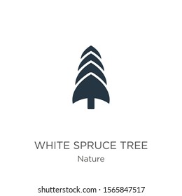 White spruce tree icon vector. Trendy flat white spruce tree icon from nature collection isolated on white background. Vector illustration can be used for web and mobile graphic design, logo, eps10