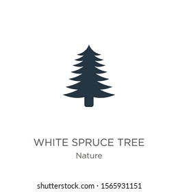 White spruce tree icon vector. Trendy flat white spruce tree icon from nature collection isolated on white background. Vector illustration can be used for web and mobile graphic design, logo, eps10