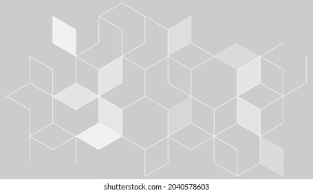 White square abstract lines background