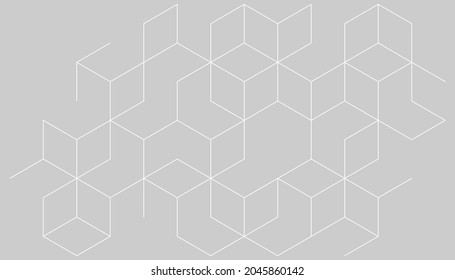 White square abstract lines background