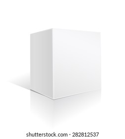 White Square Big Box On White 